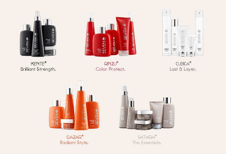 SEVEN luxury haircare products